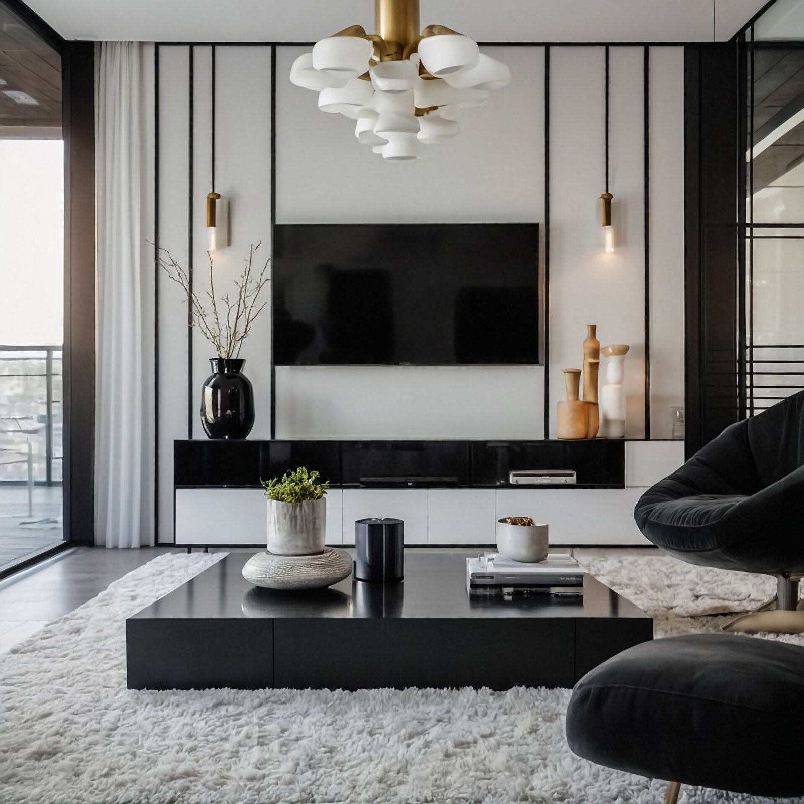 Living room decor ideas category - cozy dining nook with pampas grass